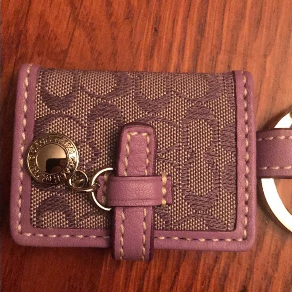 Coach Signature Key Fob